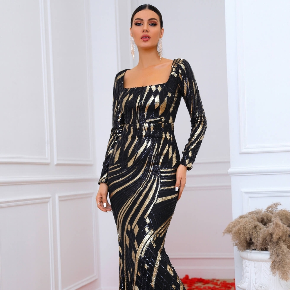 Sequin maxi dress